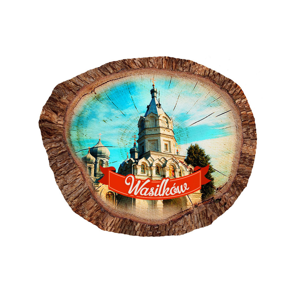 Magnes polyresinowy pieniek owal Wasilków