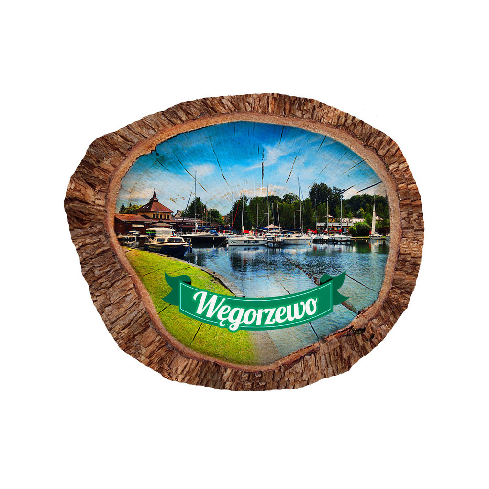 Magnes polyresinowy pieniek owal Węgorzewo