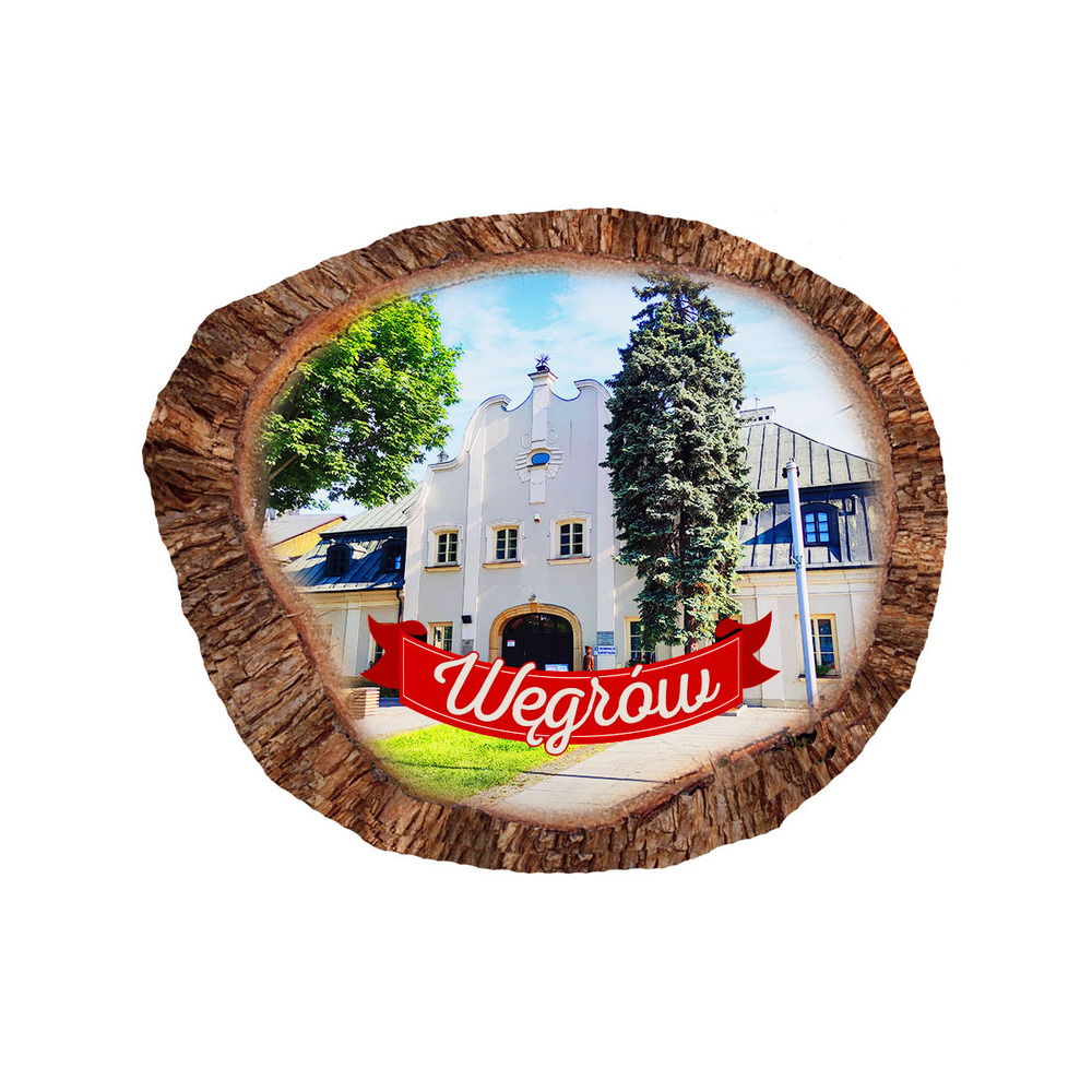 Magnes polyresinowy pieniek owal Węgrów
