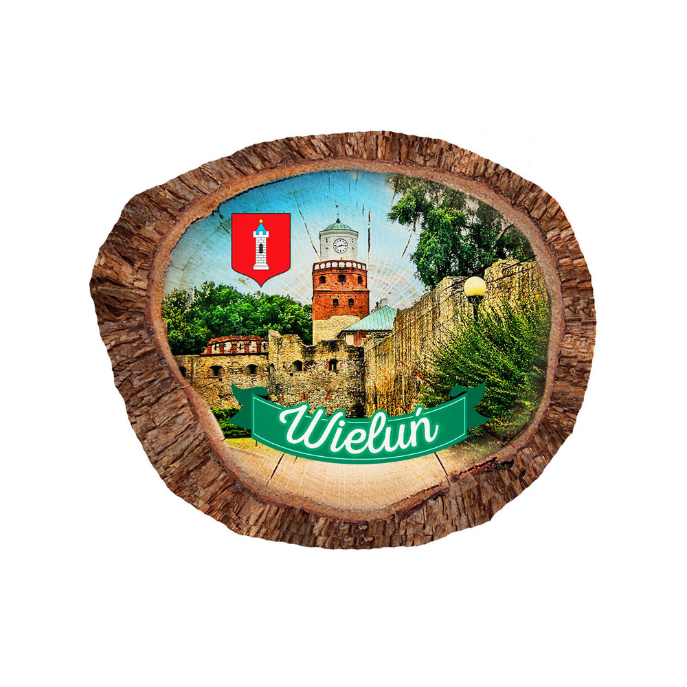 Magnes polyresinowy pieniek owal Wieluń