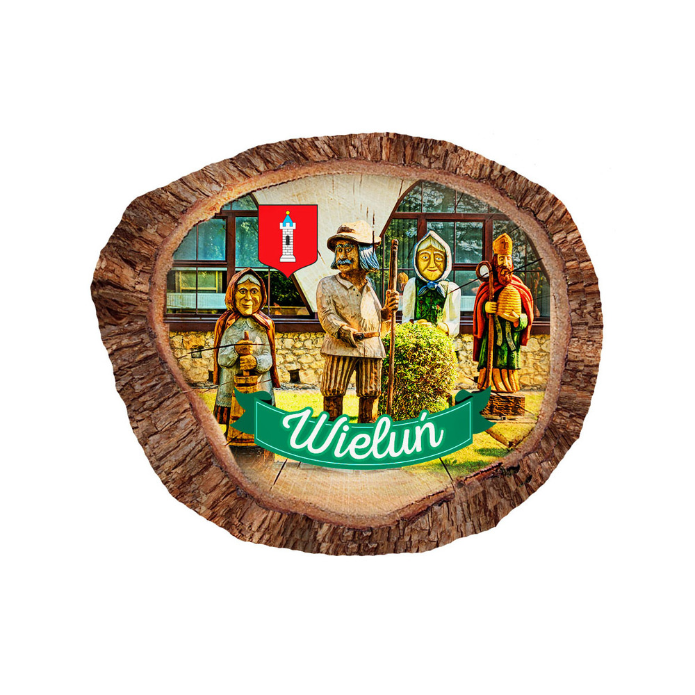 Magnes polyresinowy pieniek owal Wieluń