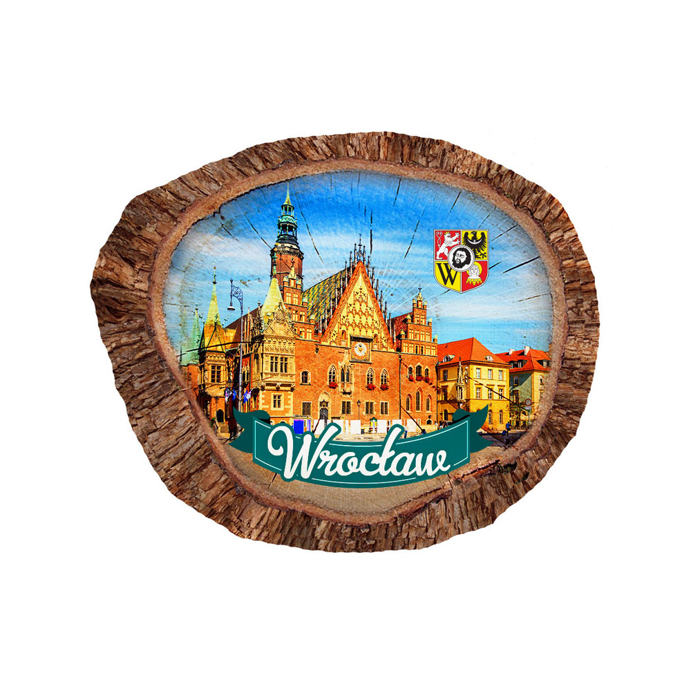 Magnes polyresinowy pieniek owal Wrocław