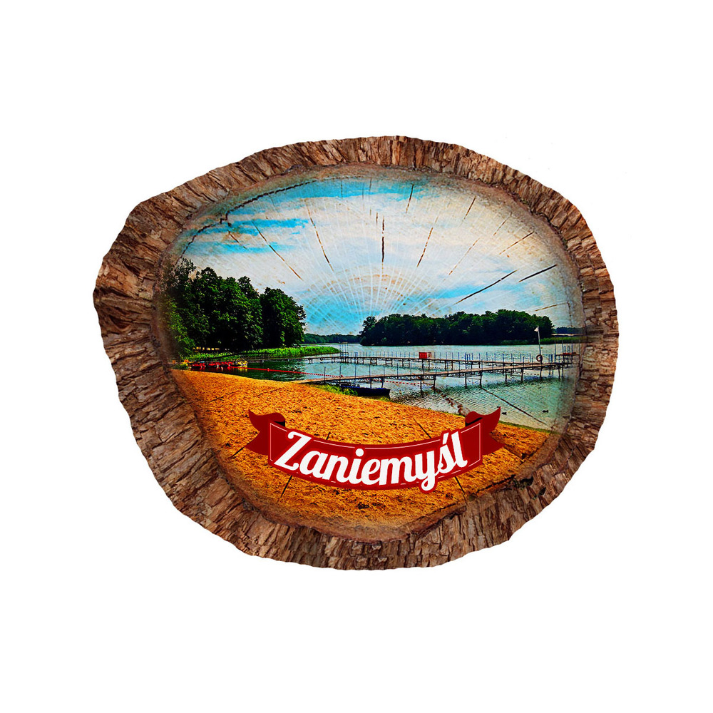 Magnes polyresinowy pieniek owal Zaniemyśl