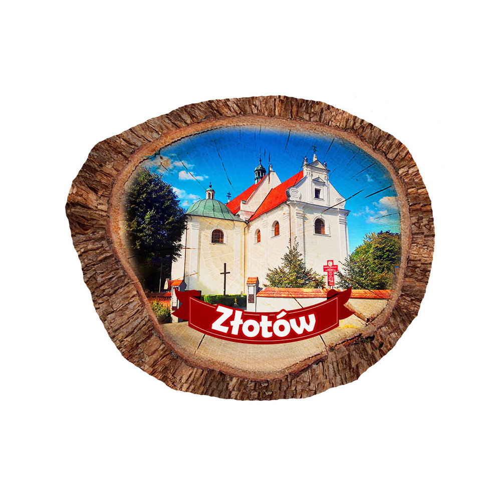 Magnes polyresinowy pieniek owal Złotów