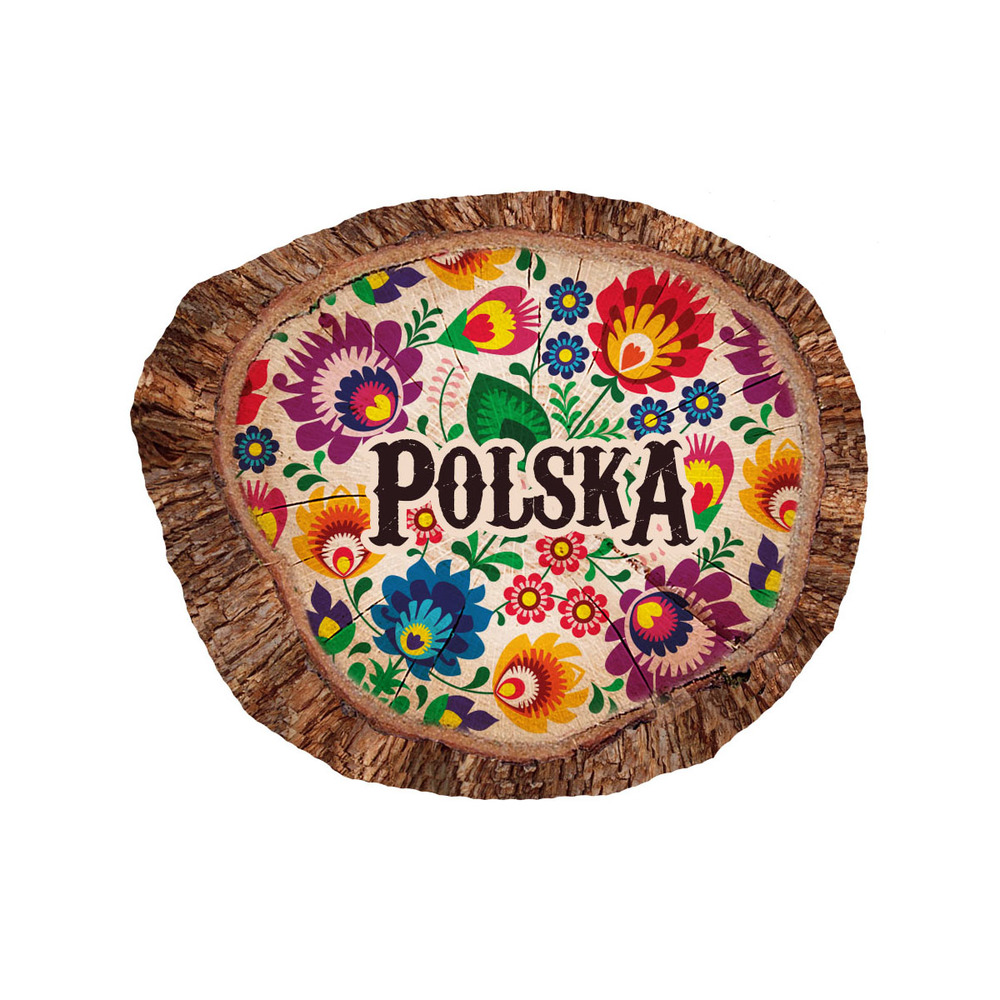 Magnes polyresinowy pieniek owal Polska