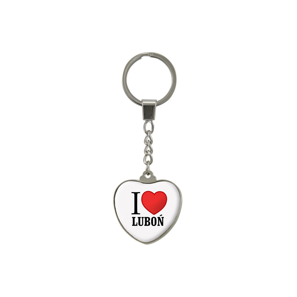 Brelok szklany serce Luboń