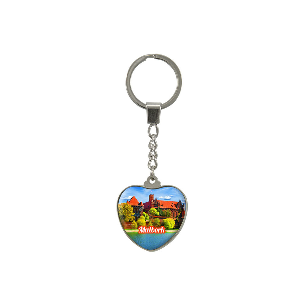 Brelok szklany serce Malbork
