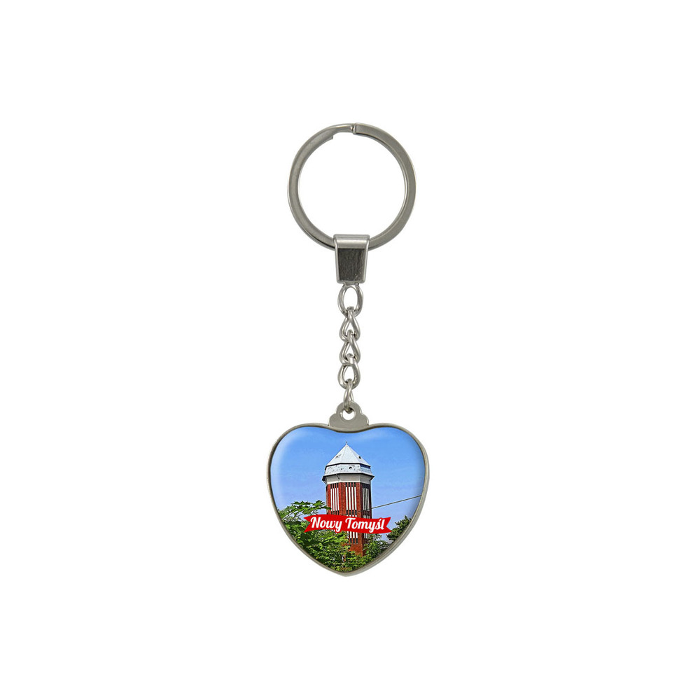 Brelok szklany serce Nowy Tomyśl