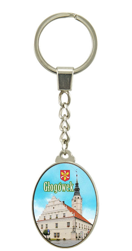 Brelok szklany owal Głogówek