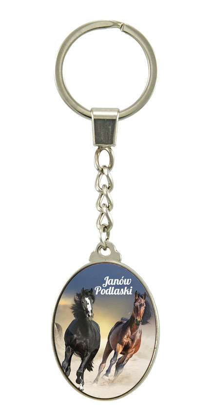 Brelok szklany owal Janów Podlaski