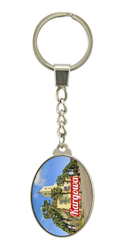 Brelok szklany owal Kargowa