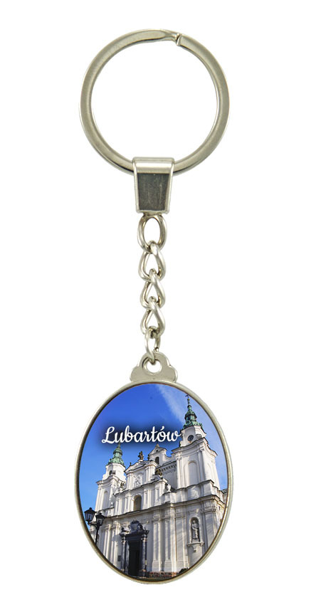 Brelok szklany owal Lubartów