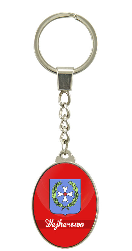 Brelok szklany owal Wejherowo