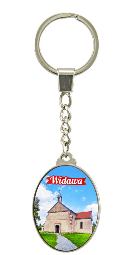 Brelok szklany owal Widawa