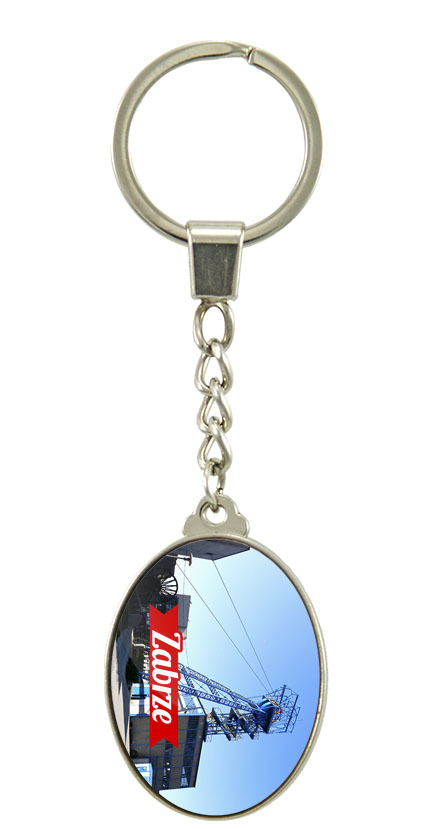 Brelok szklany owal Zabrze
