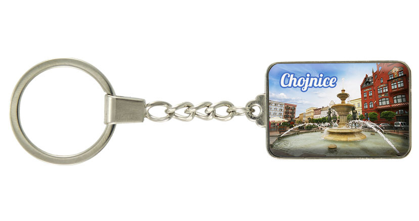 Brelok szklany prostokąt Chojnice