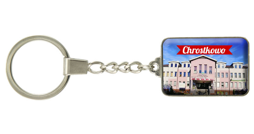 Brelok szklany prostokąt Chrostkowo