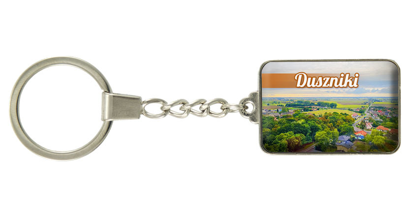 Brelok szklany prostokąt Duszniki