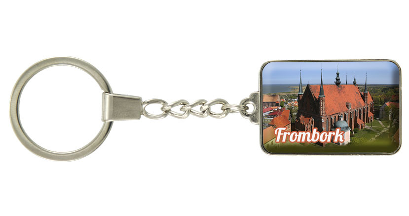 Brelok szklany prostokąt Frombork