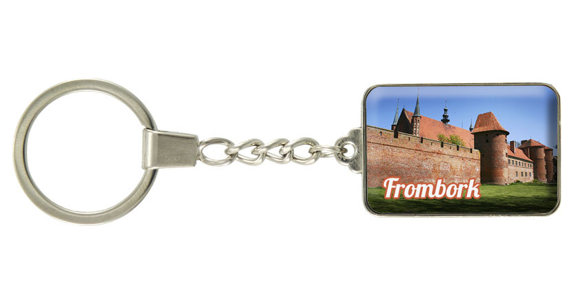 Brelok szklany prostokąt Frombork