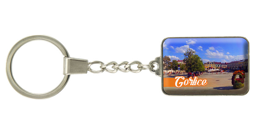 Brelok szklany prostokąt Gorlice