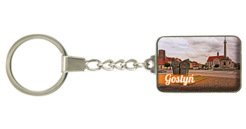Brelok szklany prostokąt Gostyń