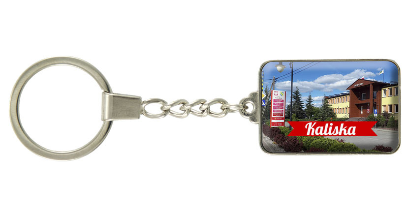 Brelok szklany prostokąt Kaliska