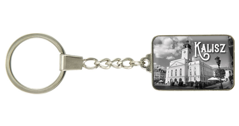 Brelok szklany prostokąt Kalisz