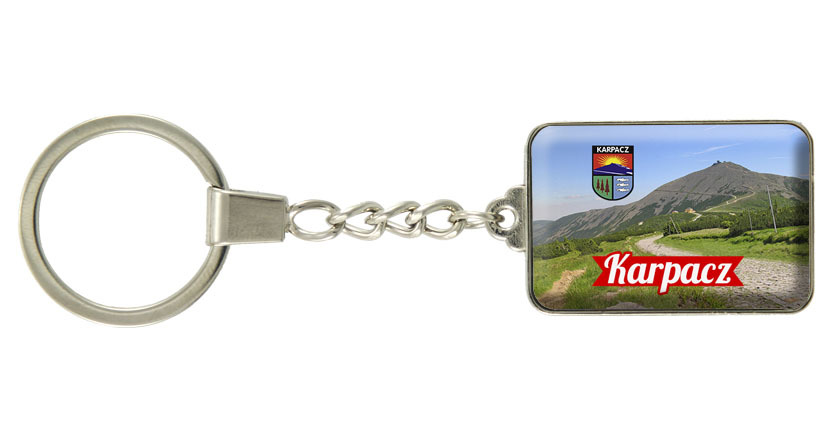 Brelok szklany prostokąt Karpacz
