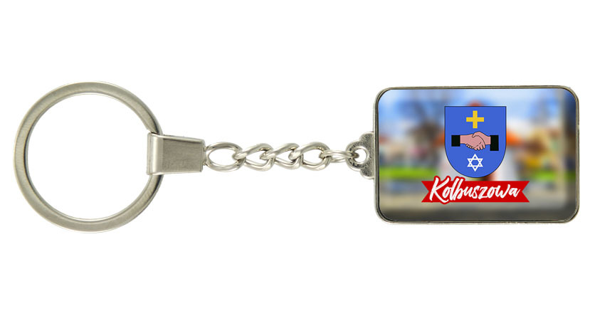 Brelok szklany prostokąt Kolbuszowa