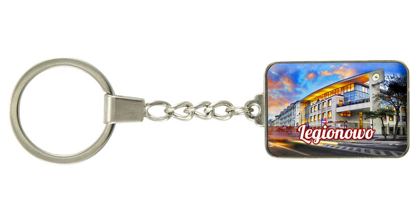 Brelok szklany prostokąt Legionowo