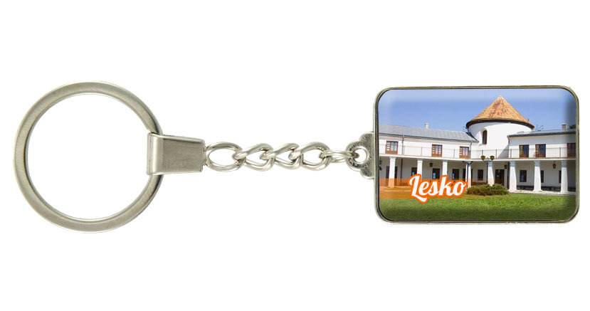 Brelok szklany prostokąt Lesko