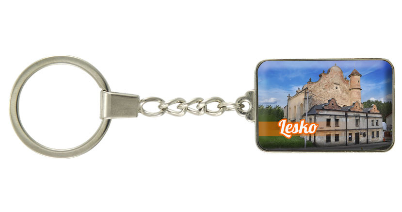 Brelok szklany prostokąt Lesko