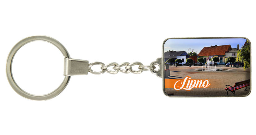 Brelok szklany prostokąt Lipno