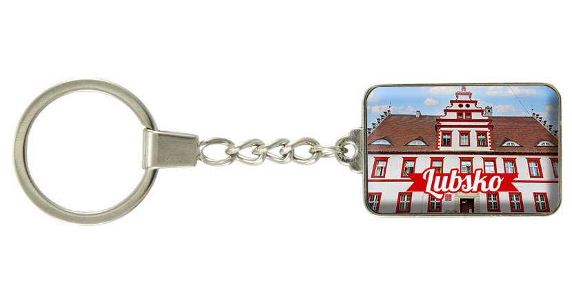 Brelok szklany prostokąt Lubsko