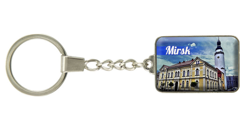 Brelok szklany prostokąt Mirsk