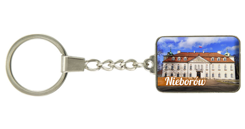 Brelok szklany prostokąt Nieborów