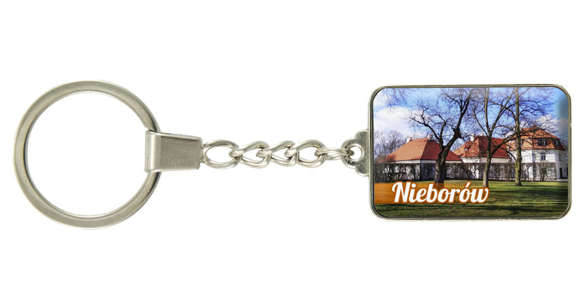 Brelok szklany prostokąt Nieborów