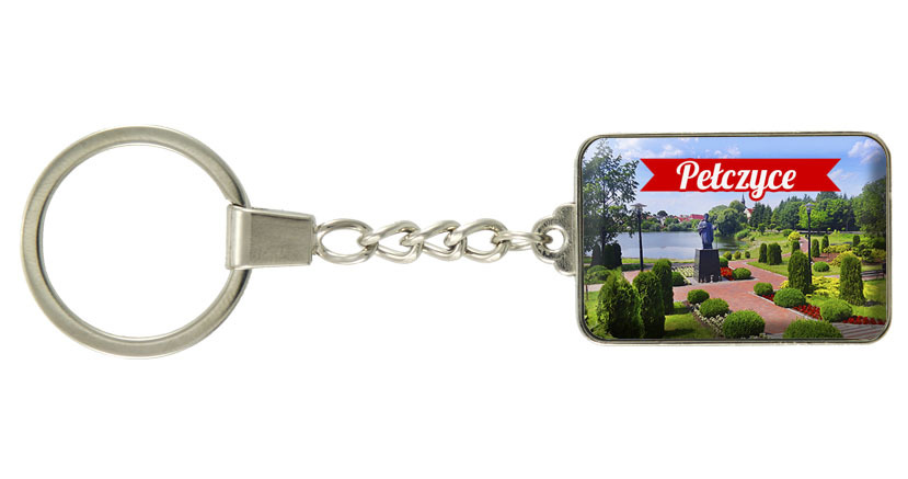 Brelok szklany prostokąt Pełczyce