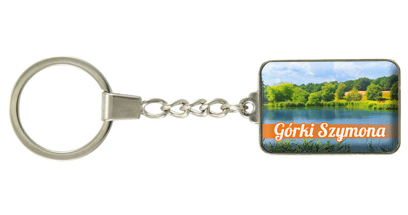 Brelok szklany prostokąt Piaseczno
