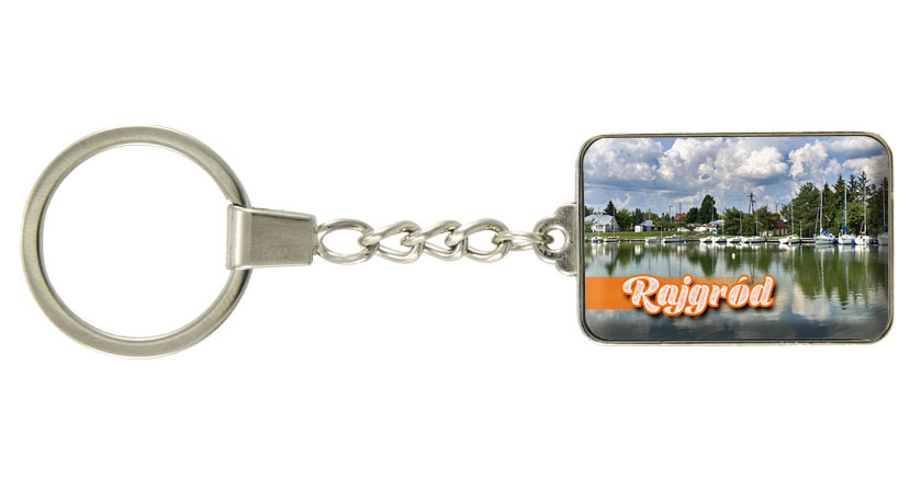 Brelok szklany prostokąt Rajgród