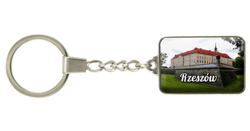 Brelok szklany prostokąt Rzeszów