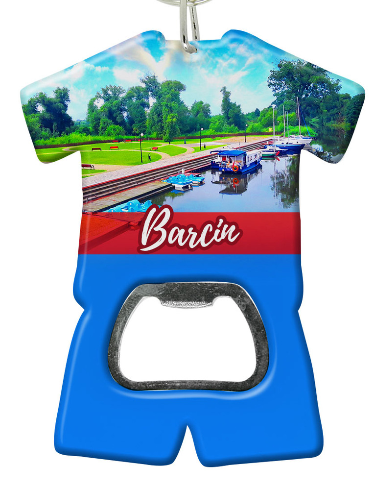 Brelok otwieracz plastikowy trykot Barcin