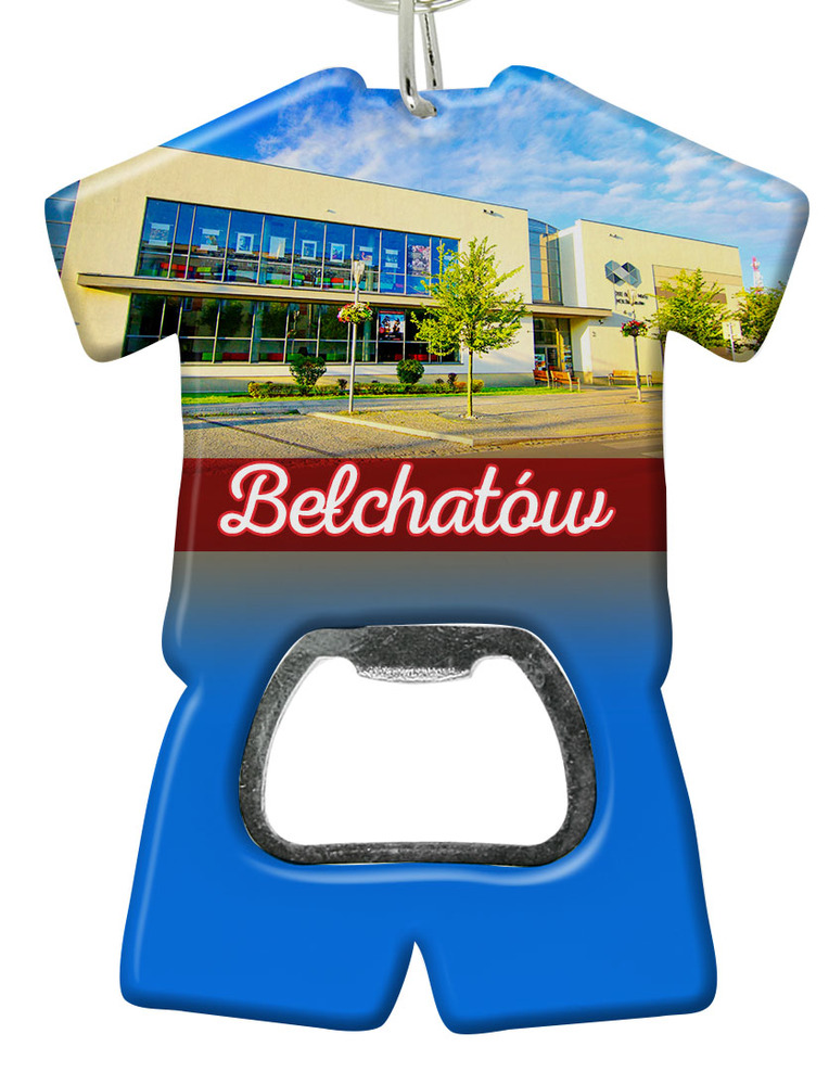 Brelok otwieracz plastikowy trykot Bełchatów