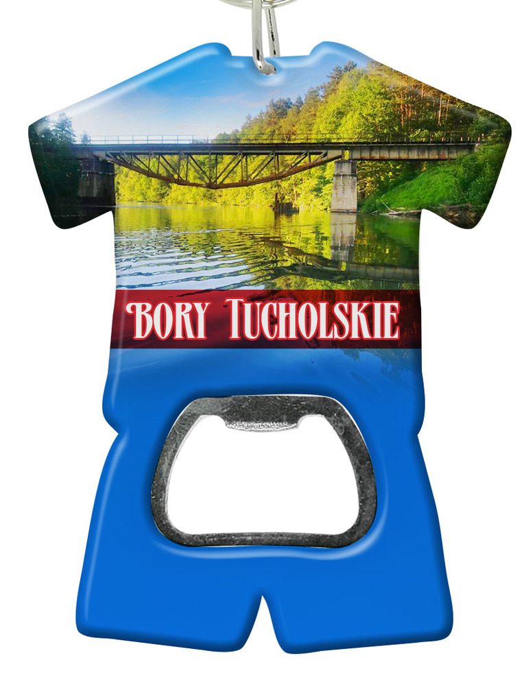Brelok otwieracz plastikowy trykot Bory Tucholskie