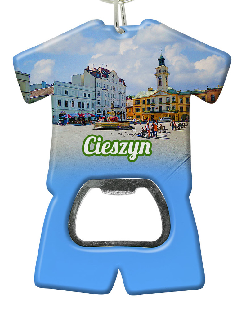 Brelok otwieracz plastikowy trykot Cieszyn
