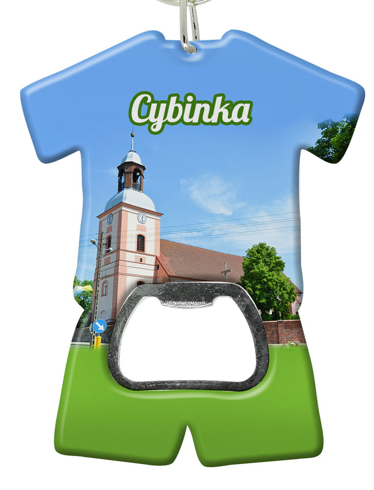 Brelok otwieracz plastikowy trykot Cybinka