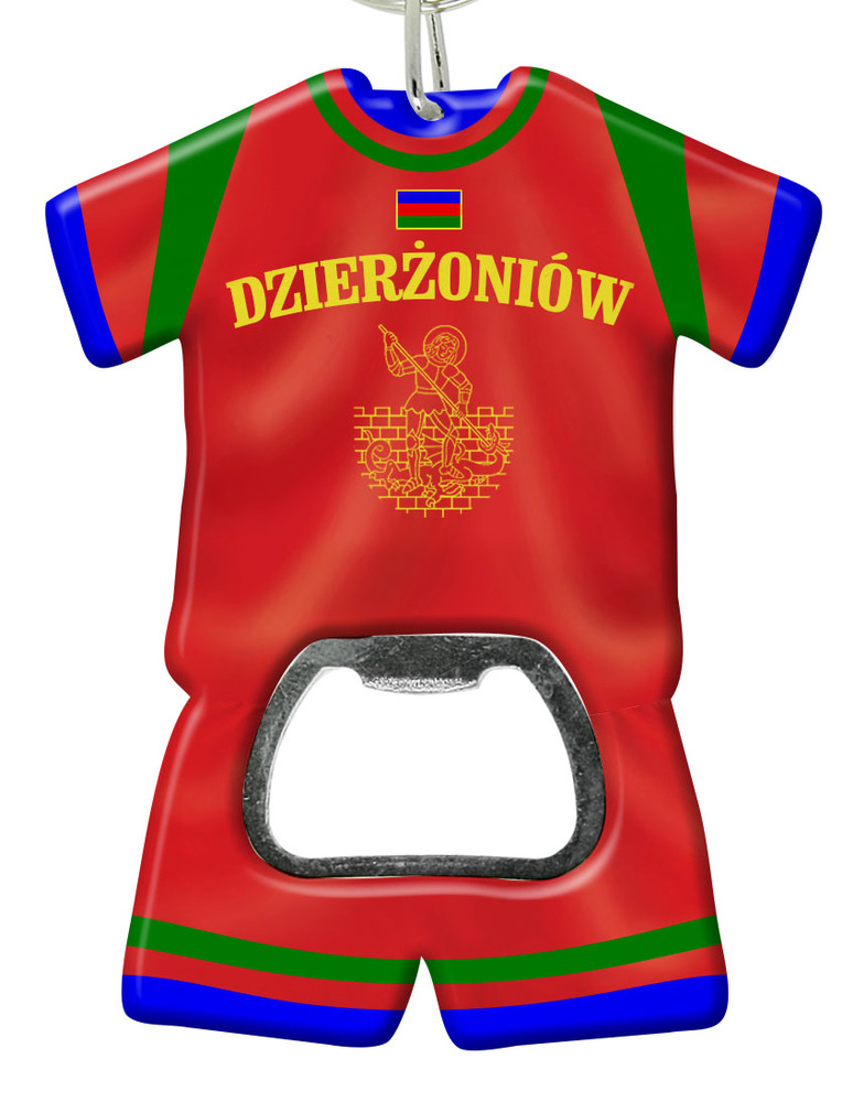 Brelok otwieracz plastikowy trykot Dzierżoniów