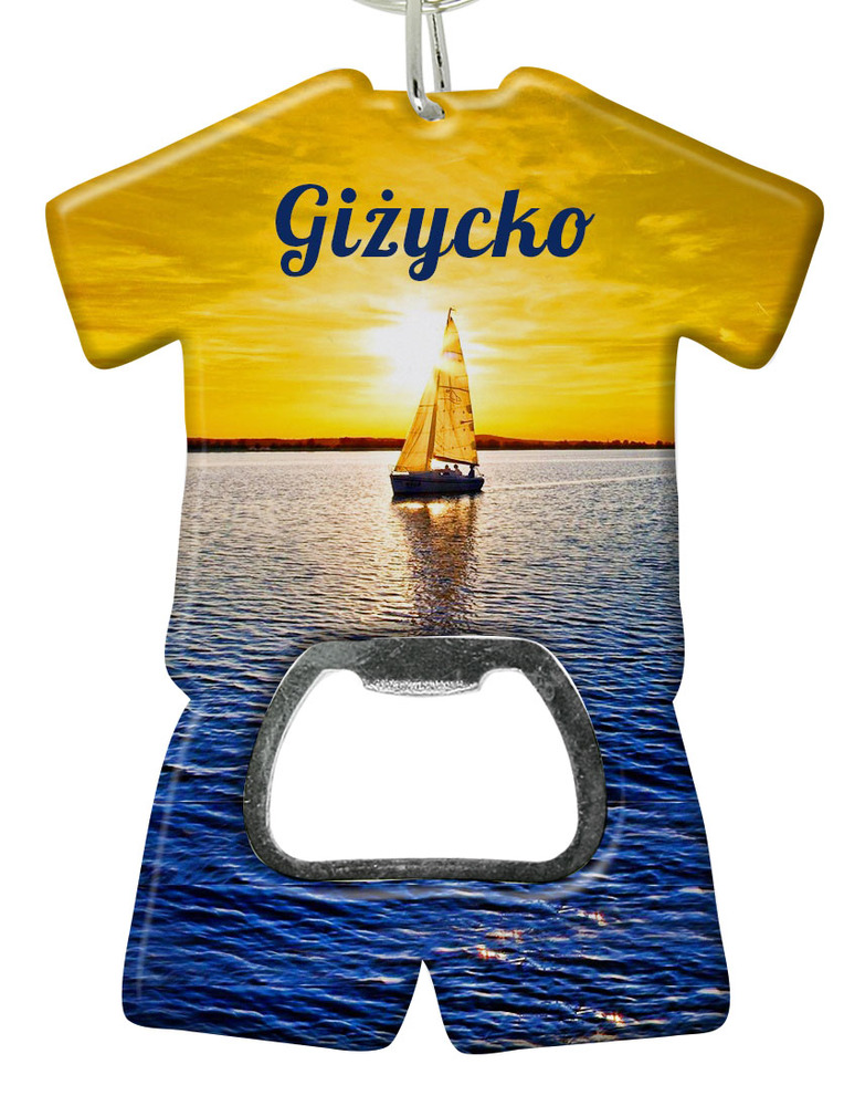 Brelok otwieracz plastikowy trykot Giżycko