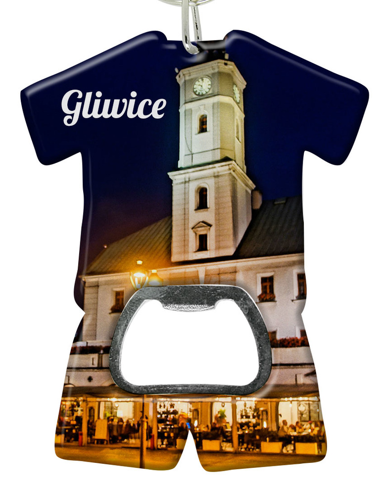 Brelok otwieracz plastikowy trykot Gliwice